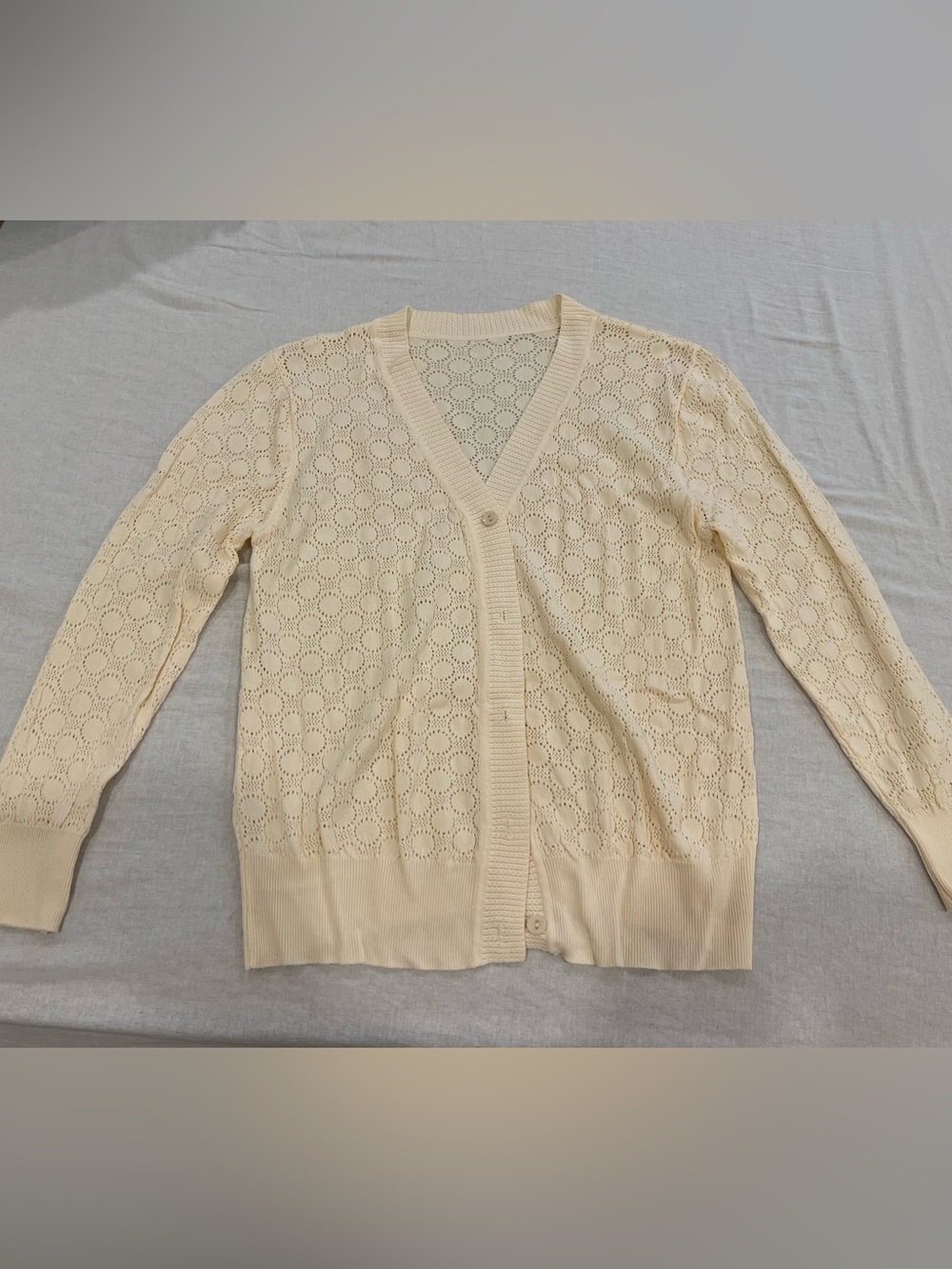 Cream cardigan size M